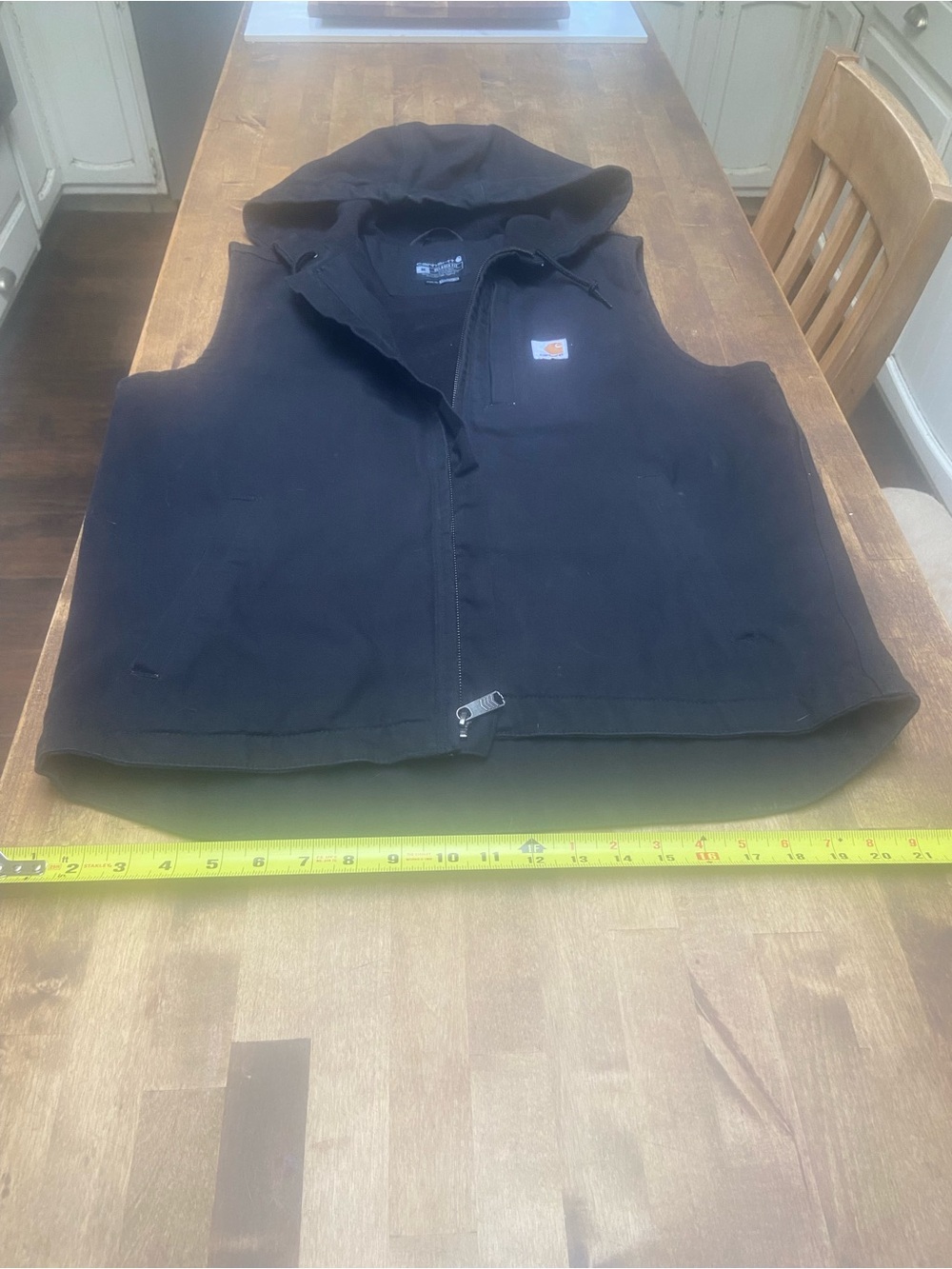 Carhartt Black Relaxed Fit Fleece-Lined Jacket